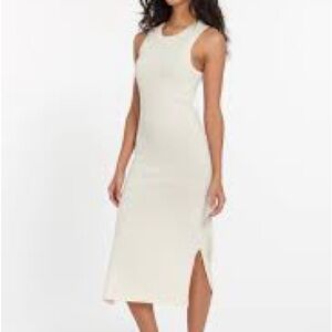Elegant Cream Sleeveless Dress